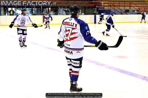 2020-10-03 Hockey Milano Bears-Hockey Pieve 0216 Bryan Suevo